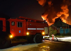 В Таганроге произошел крупный пожар
