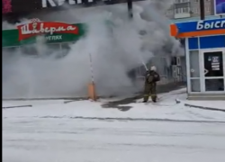 В Таганроге сгорела шаверма по улице Дзержинского