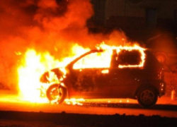 В День ВДВ в Таганроге сгорел «Матиз»