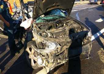 На трассе Ростов-Таганрог МАЗ подмял под себя иномарку