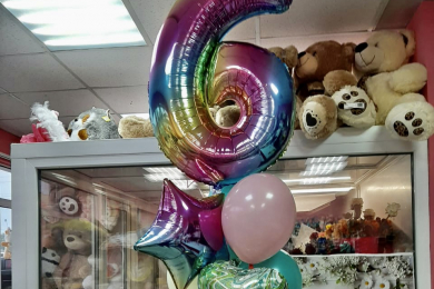 Оформление шарами «Мишки Шарики Цветочки» - 