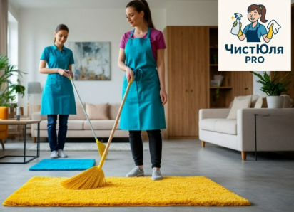Услуга дня:  Закажи Генеральную уборку+ мойку окон в «ЧистЮля pro» и получи скидку 10%.