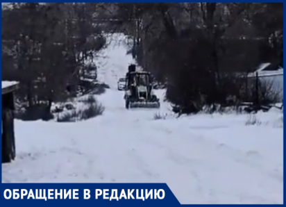 Снежная стихия полностью отрезала СНТ «Металлург-1» от остального Таганрога