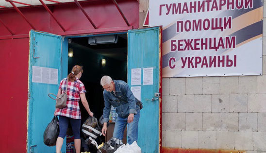 Украинским беженцам живущим в Таганроге привезут гуманитарную помощь