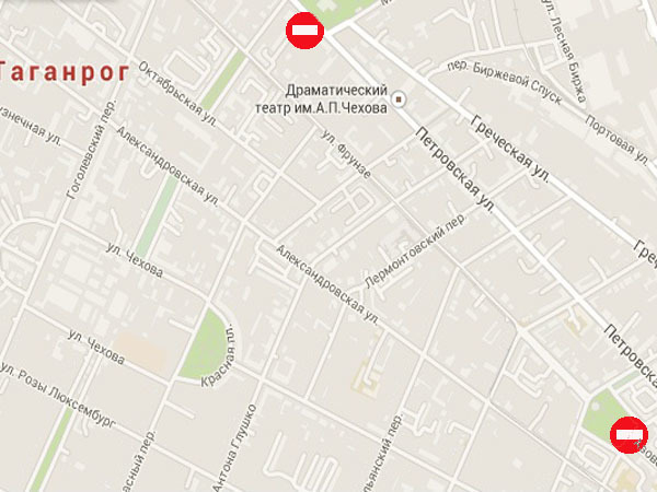 В Таганроге временно будет ограничено движение по улице Петровской
