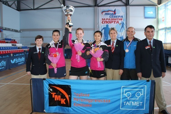 Теннисистки Таганрога заняли третье место на всероссийском командном чемпионате по настольному теннису
