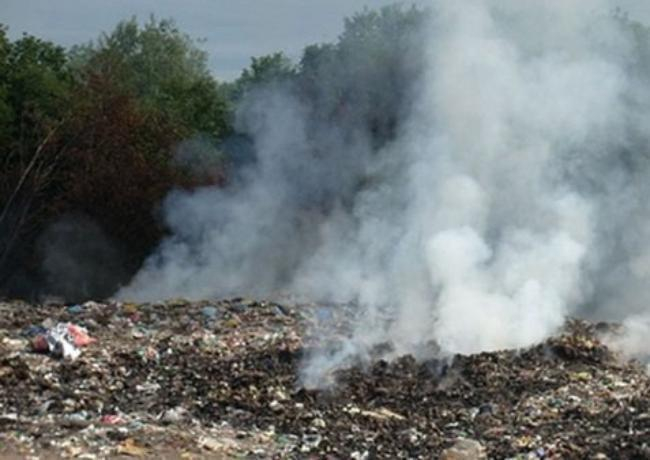 В Таганроге нашли место горящему мусору со свалки на Николаевском шоссе