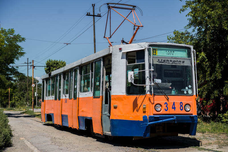 Такой разнообразный трамвайный автопарк осмотрела фотограф «Блокнот Таганрог»