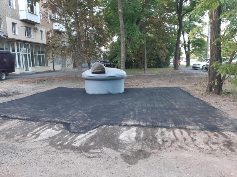 В Таганроге появилась новая площадка для сбора мусора