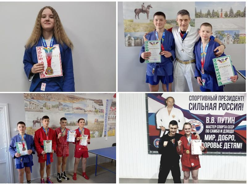 5 медалей на Первенстве Ростовской области подарили самбистам Таганрога путевку на Первенство ЮФО