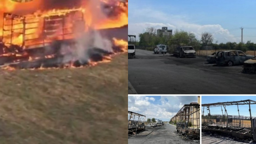 В Сети появились новые кадры пожара под Таганрогом в ЖК «Авиатор»