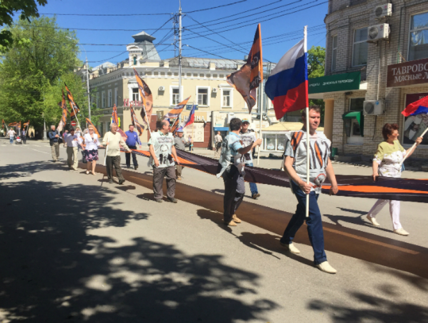Под громкий крик из мегафона нодовцы прошли по центральной улице Таганрога