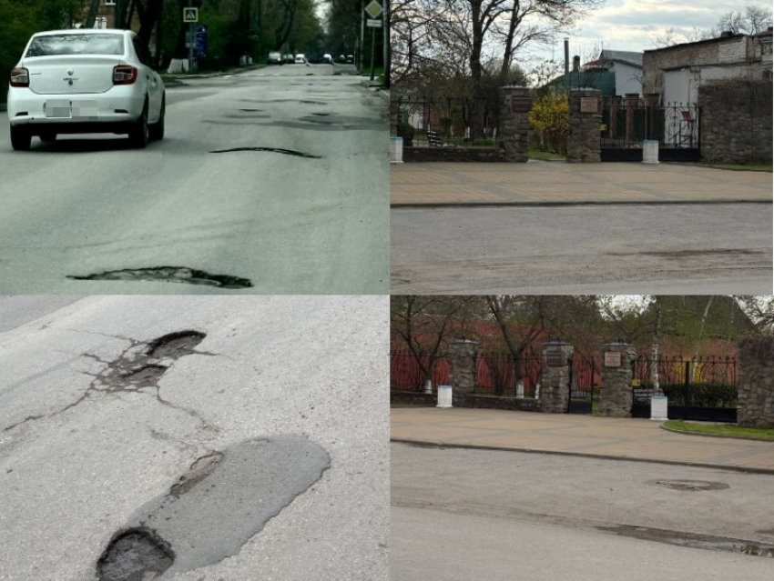 «Зато раскудахтались о туризме»: из-за зияющих ям у Домика Чехова водители вынуждены ездить по левой стороне 