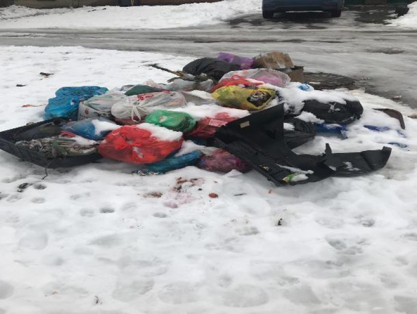«Экотранс» не спешит убирать мусор с улиц Таганрога 