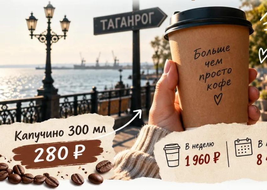 Таганрог на кофеине: как таганрожцы «подсели» на кофе из кофеен и сколько стоит эта привычка?