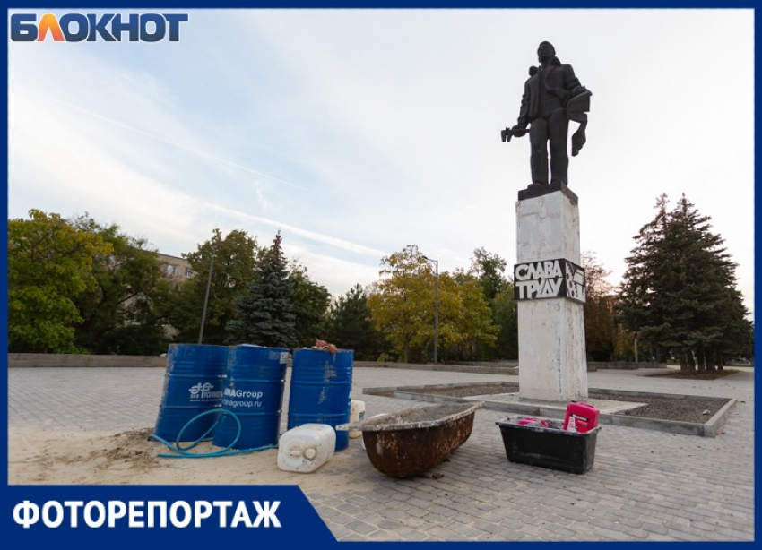 В Таганроге продолжается благоустройство Северной площади