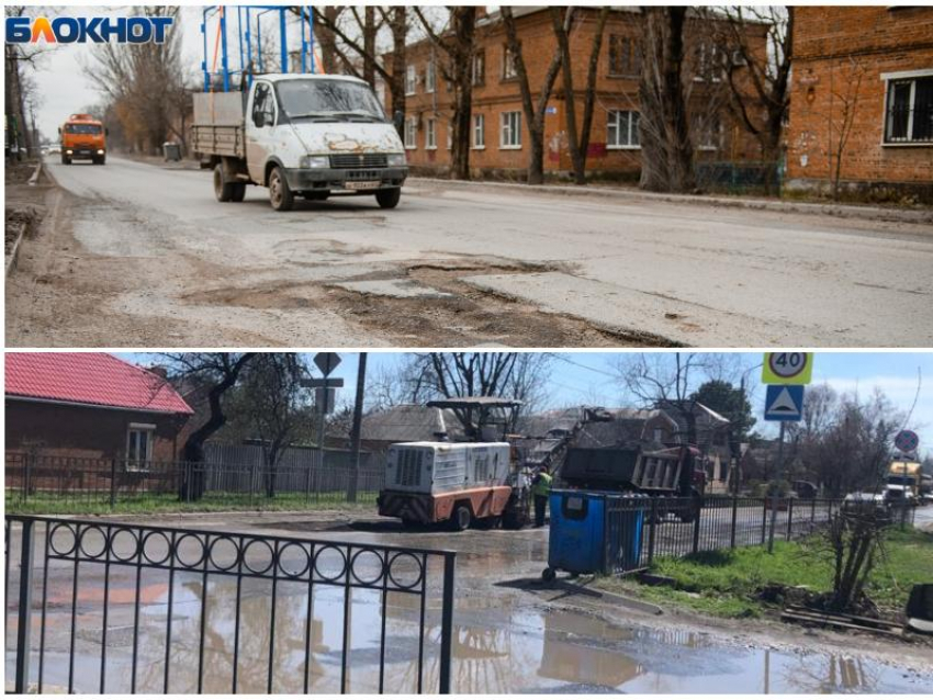 Дождались: в Таганроге начали ремонт улицы Ломоносова