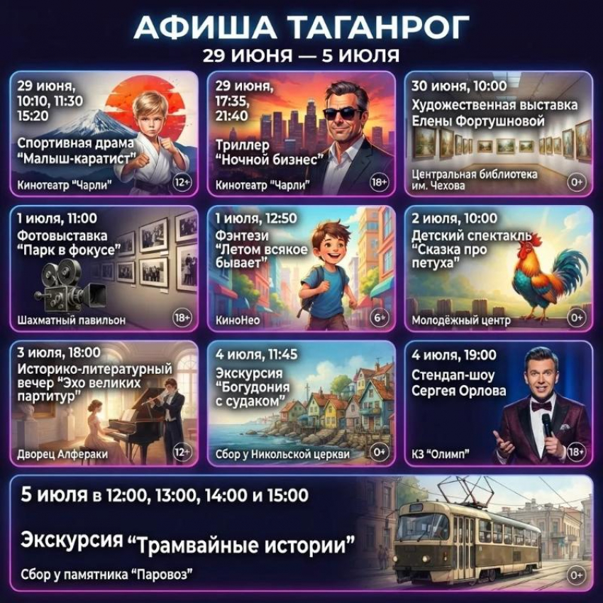 Афиша в Таганроге: культурная прививка от жары