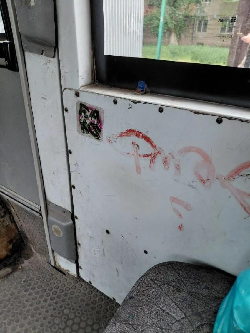 Три месяца прошло: таганроженка снова показала кошмарное состояние маршрутки № 1