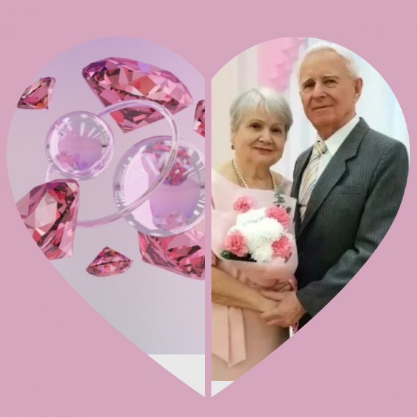 Любовь, крепче алмаза: таганрогская пара отметила бриллиантовую свадьбу