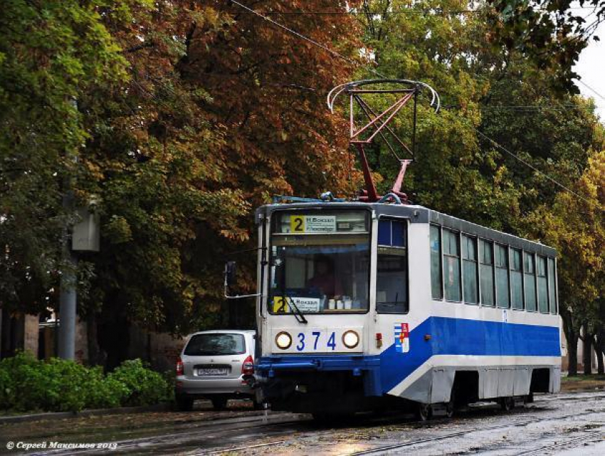 В Таганроге временно прекращено движение некоторых маршрутов трамваев