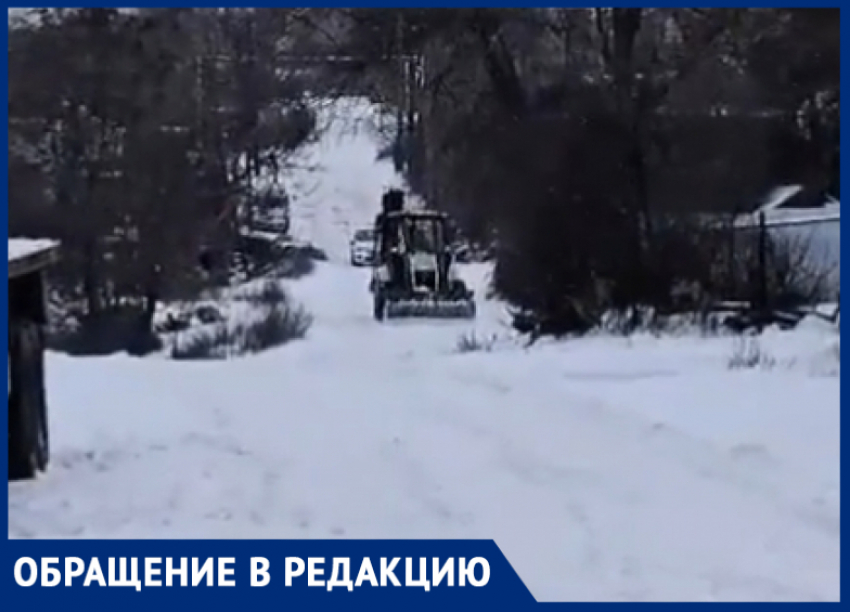 Снежная стихия полностью отрезала СНТ «Металлург-1» от остального Таганрога