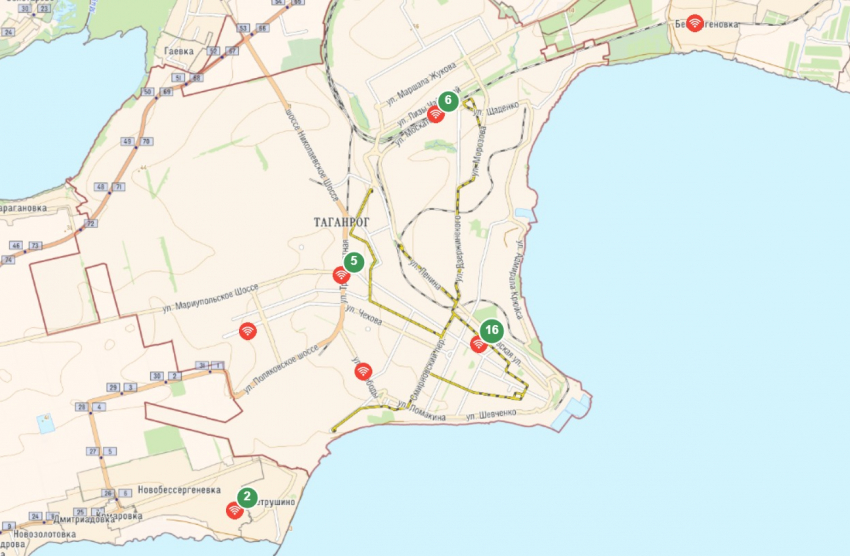 Бесплатный Wi-Fi в Ростовской области теперь легко найти на карте «2ГИС»