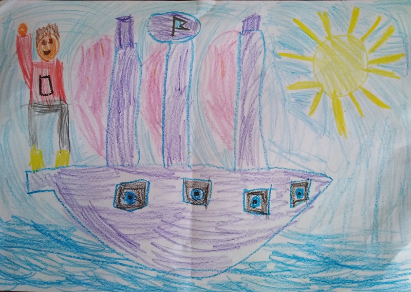 Рисунок Матвея Говейновича 5,5 лет Капитан яхты Матвей.jpg